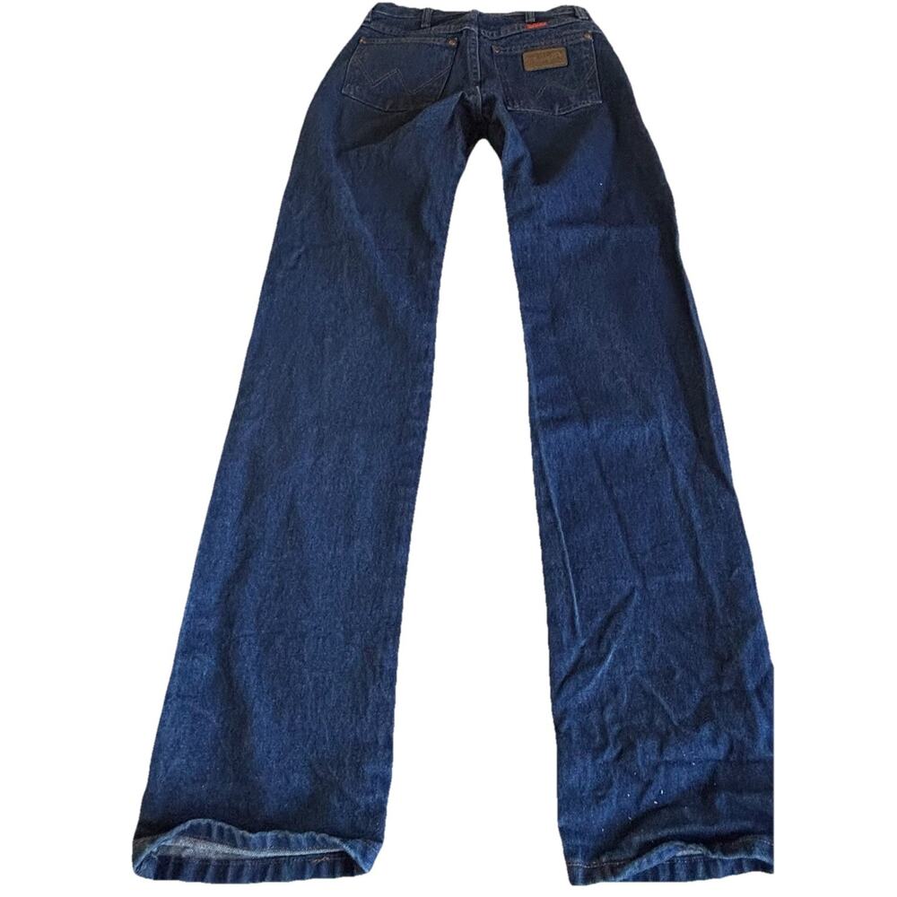 Wrangler A102 3040 womens Cowboy Cut Slim Fit Natural Rise Waist Jeans 7 X 36 - Picture 8 of 14